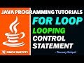 Java For Loop Control Statement with Program Example | Java Programming Tutorials for Beginners