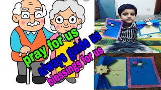celebrating grand parents day||making cards for grandparents||card making ideas for kids