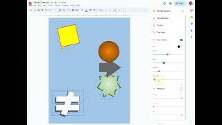 Working with Shapes in Google Drawings #2