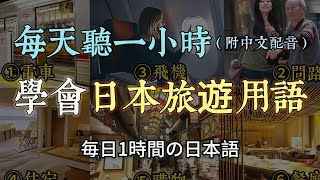 日本旅遊 必備日語 / 觀光日語 【 旅遊必備動詞 旅遊常用句型 ①電車篇 ②問路篇 ③飛機篇 ④住宿篇 ⑤購物篇 ⑥餐廳篇 】（附中文配音）