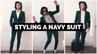 3 WAYS TO STYLE A NAVY SUIT (Asos, H\u0026M, Zara)