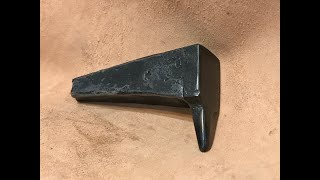 Forging a Viking style stump anvil