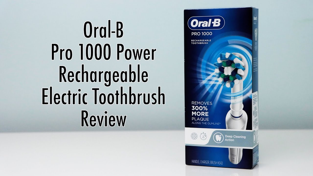 Oral-B Pro 1000 Rechargeable Electric Toothbrush Review - YouTube