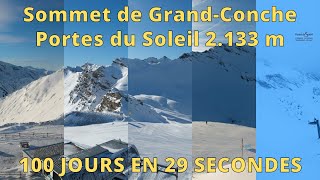 Champéry - Les Crosets - Champoussin - Morgins / Portes du Soleil ⏩ Timelapse 100 jours