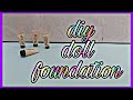 Diy doll makeup (foundation) ||CRAFTS MANIA||