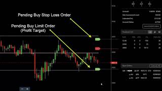 Placing a Simple Bracket OTO/OCO, Trading on ATCharts