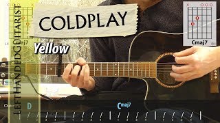 Coldplay - Yellow | simple guitar lesson