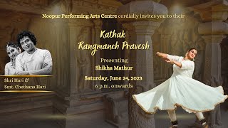 Kathak Rangmanch Pravesh of Shikha Mathur