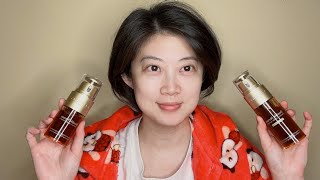 Review the newest Clarins double serum light texture 2023 and compare with the old formula