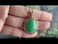 a grade natural green jadeite jade flower whimsical necklace pendant no.170564