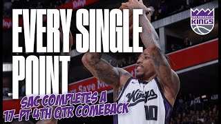 EVERY SINGLE POINT FROM THE KINGS’S 17 POINT 4TH QTR COMEBACK | 1.6.25