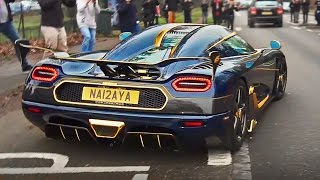 Supercars Leaving a Car Show - December 2016