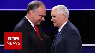 US VP Debate: Kaine vs Pence 2 styles of attack- BBC News