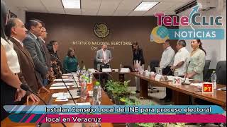 Instalan Consejo Local del INE para proceso electoral local en Veracruz