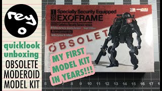 Rey O Unboxing - My First Model Kit in Years! Obsolete Exoframe Moderoid from Good Smile Company.