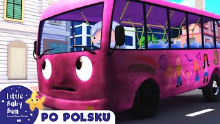 Koła BRUDNEGO autobusu | Pół godziny piosenek dla dzieci po polsku | Little Baby Bum