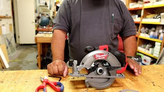 Milwaukee M12 Fuel brushless motor circular saw 5-3/8 and 5-1/2 inch blades 10mm arbor.