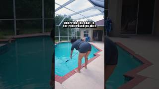 DROPPING THE BABY IN THE POOL PRANK ON WIFE π³πΆπ» #prankvideo #baby #pool #dropped #prankwars