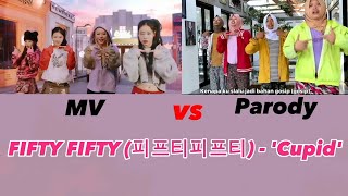 FIFTY FIFTY (피프티피프티) - 'Cupid'  MV VS PARODY by eJ Peace Indonesia