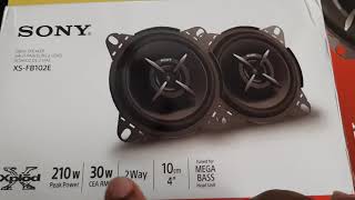 How to select a speaker for car Stereo system - Sony XS-FB102E - Alto K10