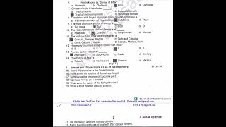 10th Social Science   Half Yearly Exam 2024   Original Question Paper   Thiruvarur District   EM