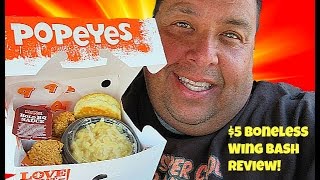 Popeyes® $5 Boneless Wing Bash REVIEW!