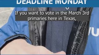 Voter registration deadline for March primary is Monday