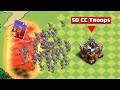 Can 50 Troops Stop 200 Skeleton Army? | Clash of Clans