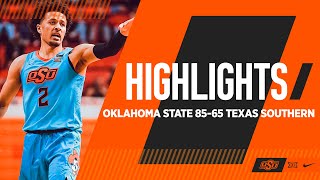 Home Opener Blowout | Oklahoma State 85-65 Texas Southern | Cowboy Basketball Highlights