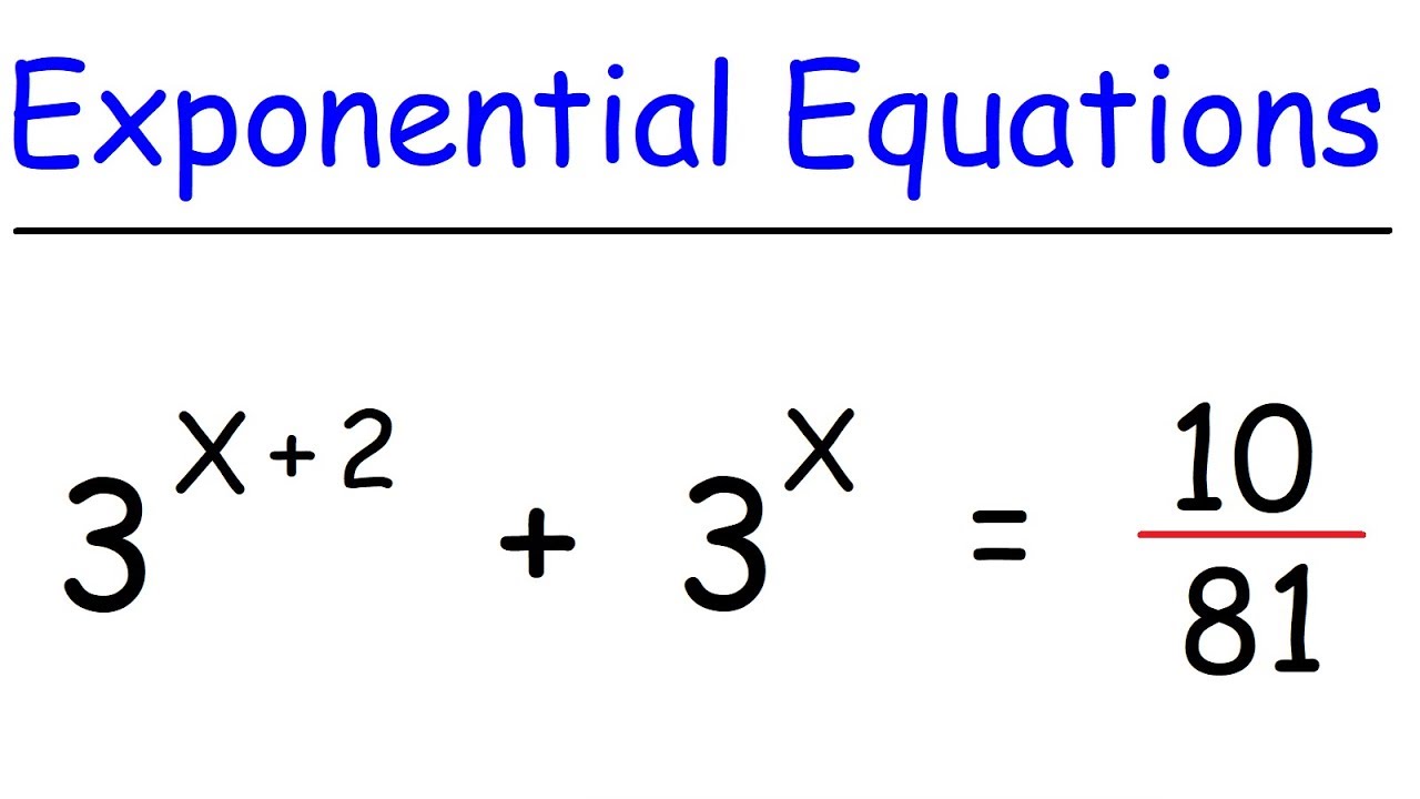 Solve Exponential Equations X Base Tessshebaylo