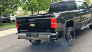 2016 LML Duramax before and after tuned and deleted (LOUD)