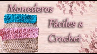 Monederos Faciles a Crochet de 1 Sola Pieza