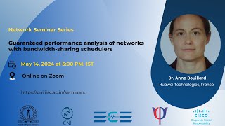 Guaranteed performance analysis of networks with bandwidth-sharing schedulers