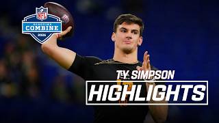 Ty Simpson's 2026 NFL Scouting Combine Workout
