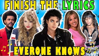 Finish The Lyrics Of The Most Popular Songs Ever | Music Quiz 🎵 1975-2019