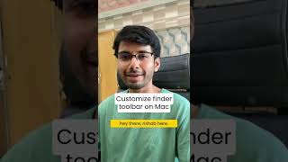 Customize Finder Toolbar on Mac #shorts
