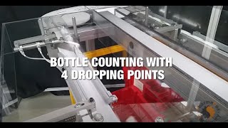 Flexlink X85 Conveyor Bottle Counting Station with 4 Dropping Points – Optimized for Efficiency