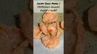 Papad | ಸಾಬುದಾನ ಪಾಪಡ್ | ಸಂಡಿಗೆ #youtubeshorts #viral #shorts #snacks #ytshorts #indianfoodie #kids