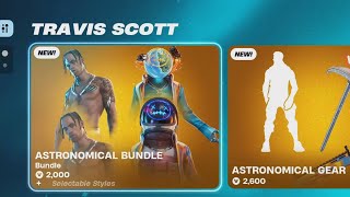 TRAVIS SCOTT FINALLY RETURNING TO THE FORTNITE ITEM SHOP!