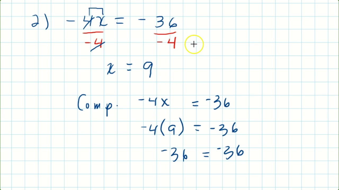 Ecuaciones De La Forma Ax = B - YouTube