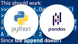 Appending to an empty DataFrame in Pandas?