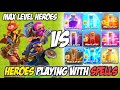 Spell Vs All Heroes | Clash of clans