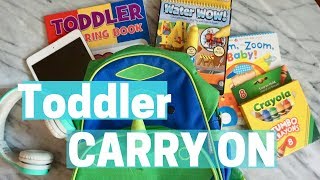 WHAT IS IN MY CARRY-ON BAG Flying with a Toddler | Tips on Flying with a TODDLER