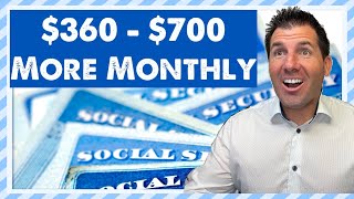 $360 - $700 More Monthly: Social Security Checks