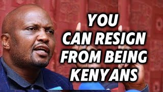 RUDE MOSES KURIA TO KENYANS•|•RESIGN FROM BEING CITIZENS IF YOU DONT LIKE ABDUCTIONS