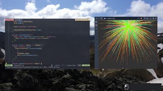 Coding a Fireworks Animation with TypeScript | No Talking | ASMR Programming