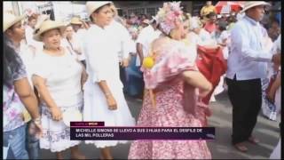 Michelle Simons llevó a sus hijas al Desfile