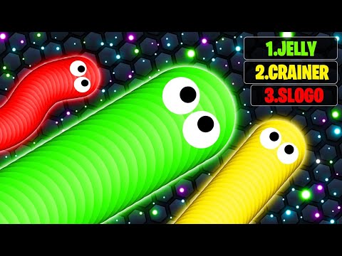 JELLY contra SLOGO contra CRAINER en SLITHER.IO! (Récord mundial)