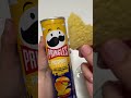 pringles passport flavours new york cheeseburger flavour potato chips snack taste test asmr mukbang