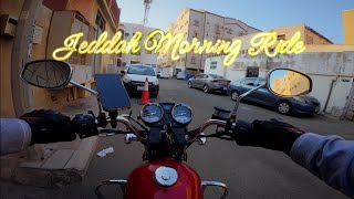 Jeddah morning ride with Haojue HJ125-8 (SUZUKI GN125H) at Friday 8/Nov/2024